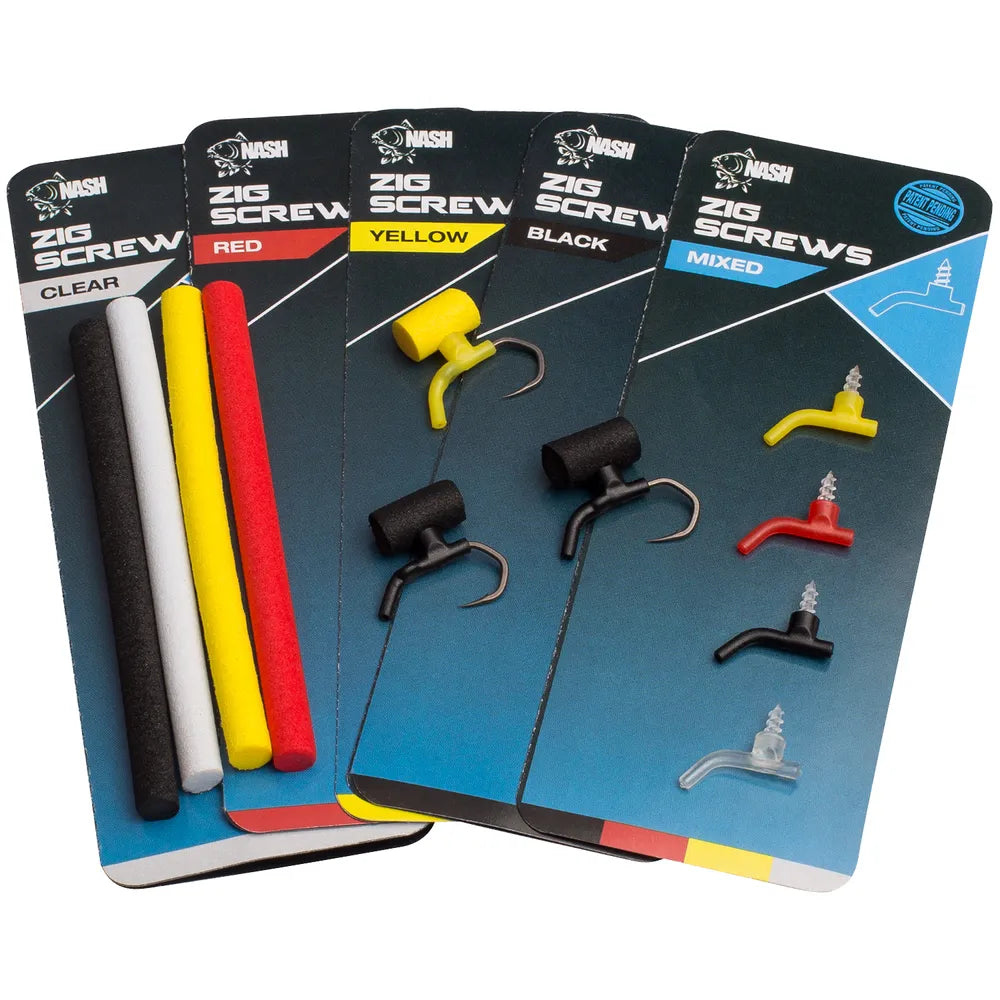 NASH NASH Zig Screws Black - Parkfield Angling Centre