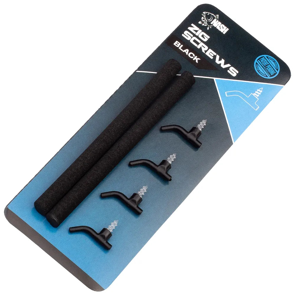 NASH NASH Zig Screws Black - Parkfield Angling Centre