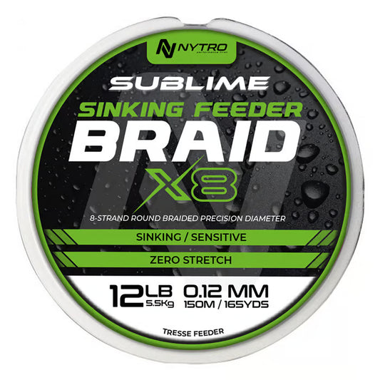 NYTRO NYTRO Sublime X8 Sinking Feeder Braid - Parkfield Angling Centre