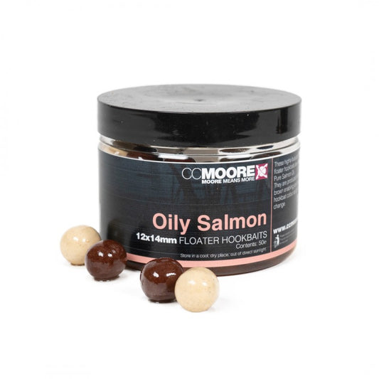 CC MOORE CC MOORE Oily Salmon Floater Hookbaits 12x14mm (50)  - Parkfield Angling Centre