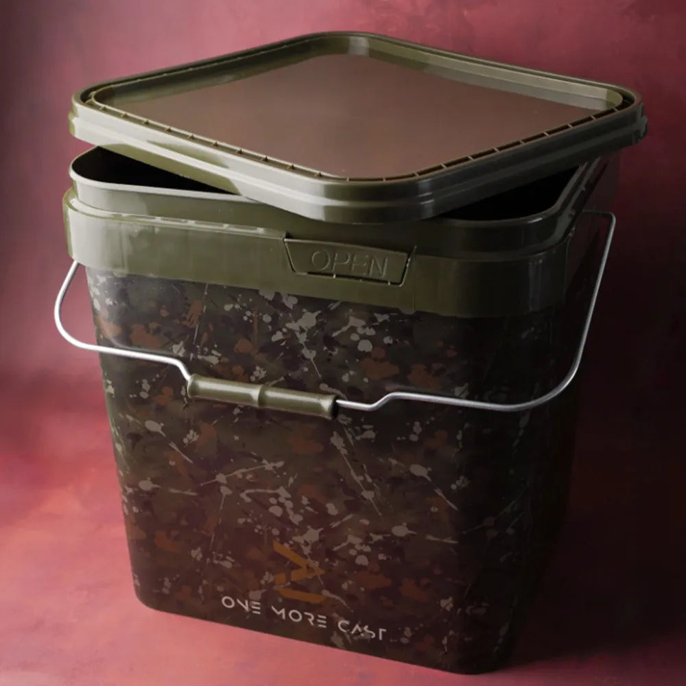 OMC OMC Splash Camo Bucket 17L Square  - Parkfield Angling Centre