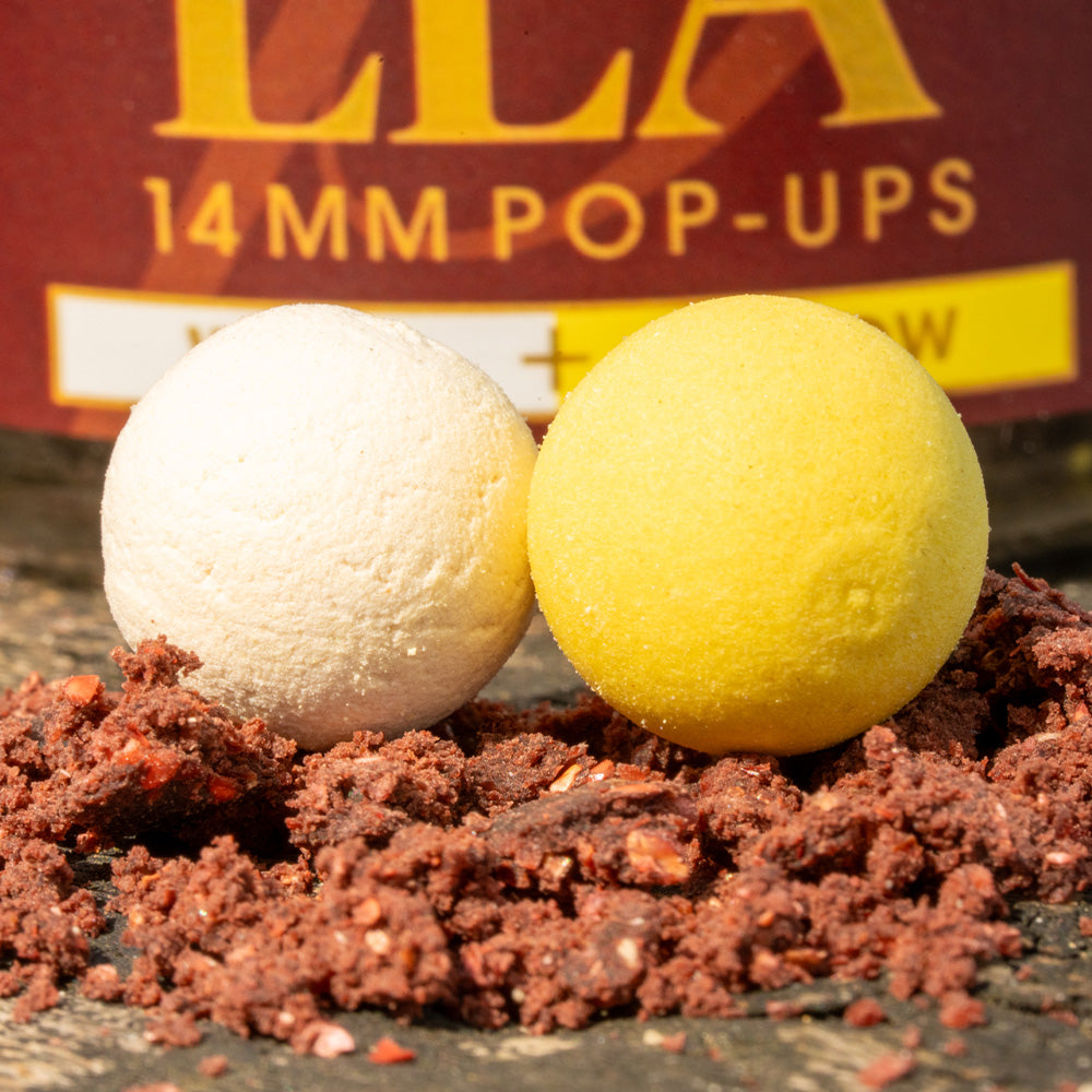 OMC OMC Paella Boosted Fluoro Pop Up 14mm White & Yellow - Parkfield Angling Centre