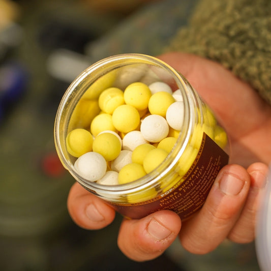 OMC OMC Paella Boosted Fluoro Pop Up 14mm White & Yellow - Parkfield Angling Centre
