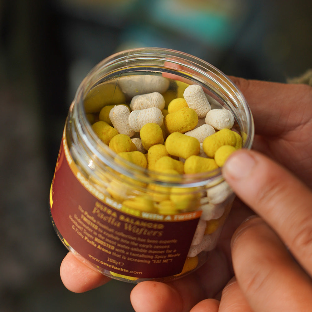 OMC OMC Paella Boosted Fluoro Wafter 10x14mm White & Yellow - Parkfield Angling Centre