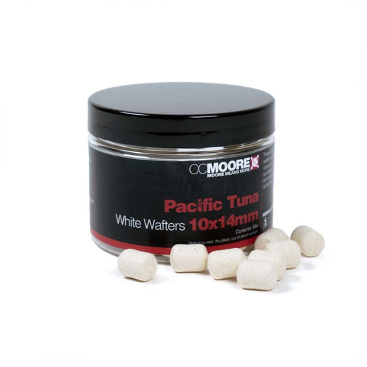 CC MOORE CC MOORE Pacific Tuna White Dumbell Wafters 10x14mm (65)  - Parkfield Angling Centre