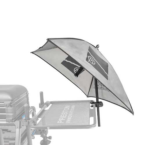 PRESTON PRESTON Grey Bait Brolly  - Parkfield Angling Centre