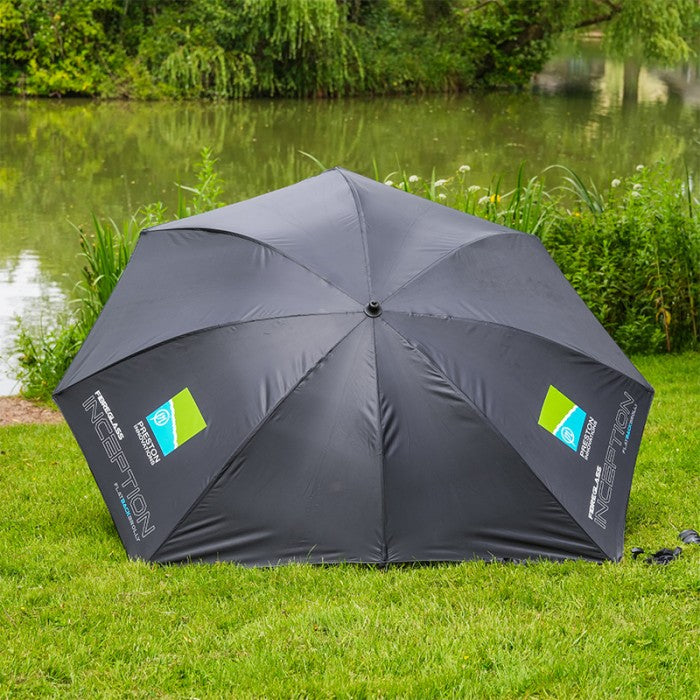 PRESTON PRESTON Inception Fibreglass Flatback Brolly 50" - Parkfield Angling Centre