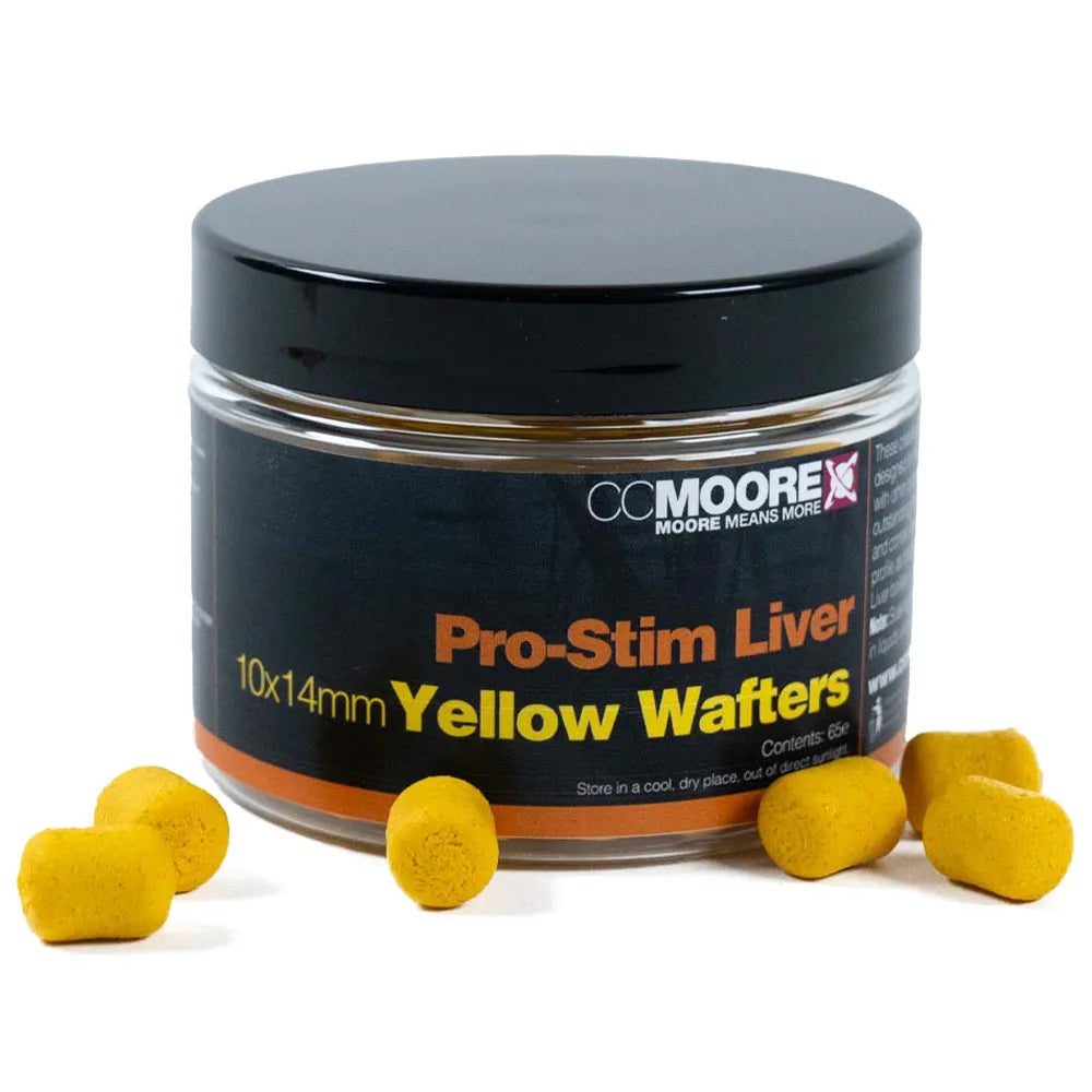 CC MOORE CC MOORE Pro-Stim Liver Dumbell Wafters 10x14mm (65)  - Parkfield Angling Centre