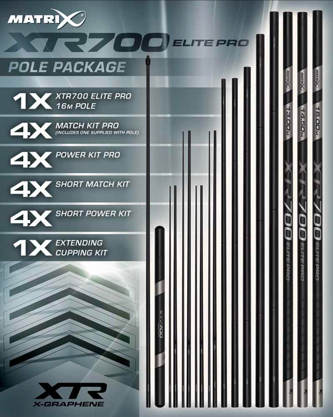 MATRIX MATRIX XTR700 Elite Pro 16.0m Package - Parkfield Angling Centre