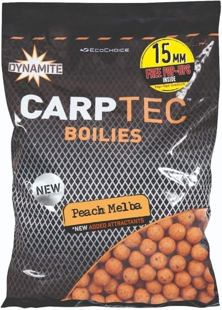 DYNAMITE DYNAMITE Carp-Tec Peach Melba - 15mm Boilie 900g  - Parkfield Angling Centre