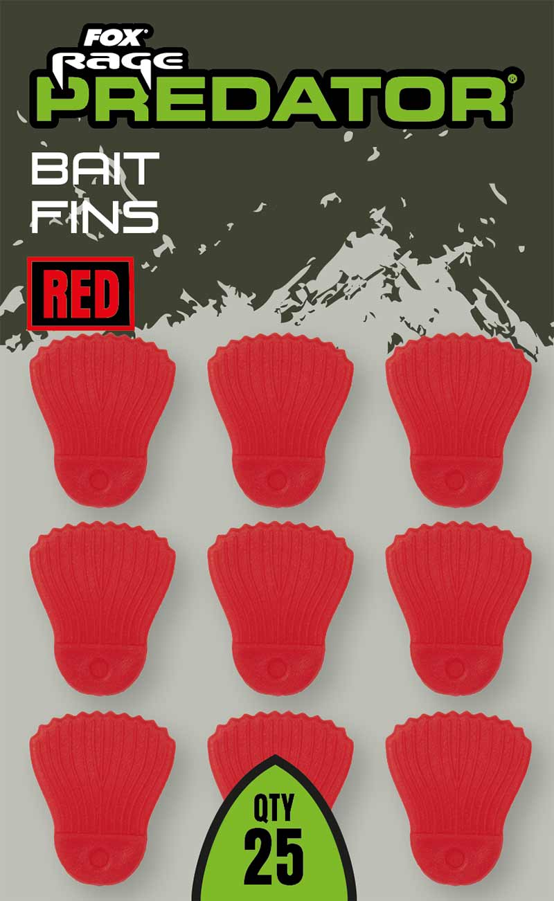 FOX Rage Predator Bait Fins Red x 25