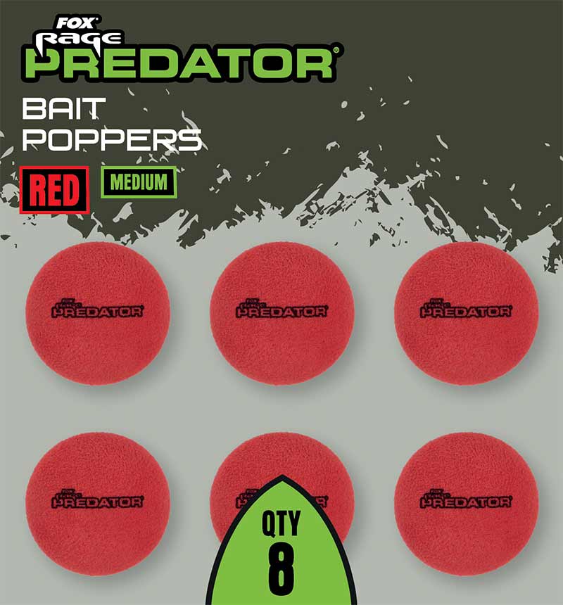 FOX Rage Predator Bait Poppers Red