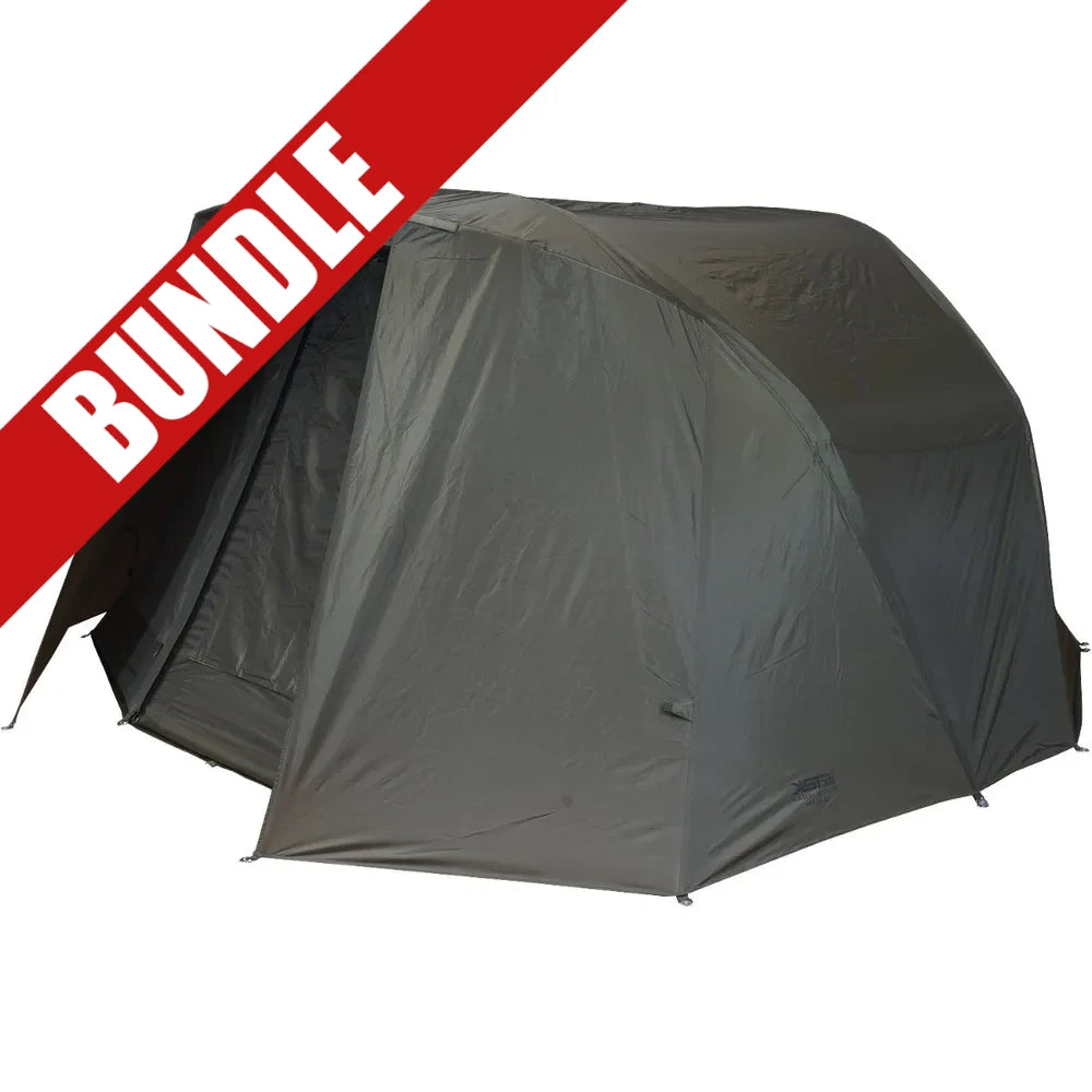 Parkfield Angling Centre SONIK SK-Tek Bivvy 2 Man with Overwrap Bundle  - Parkfield Angling Centre