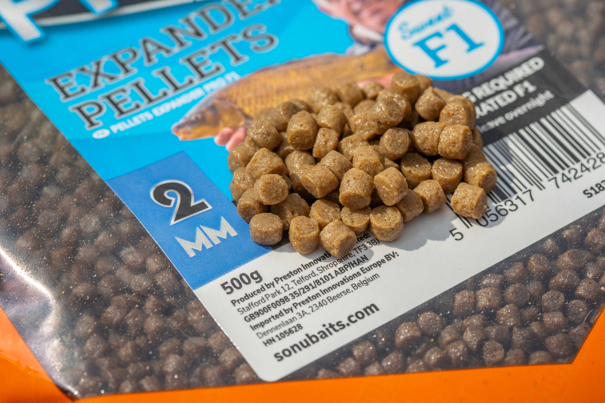 SONU SONU Pro Expander Pellets - F1 2Mm (500G)  - Parkfield Angling Centre