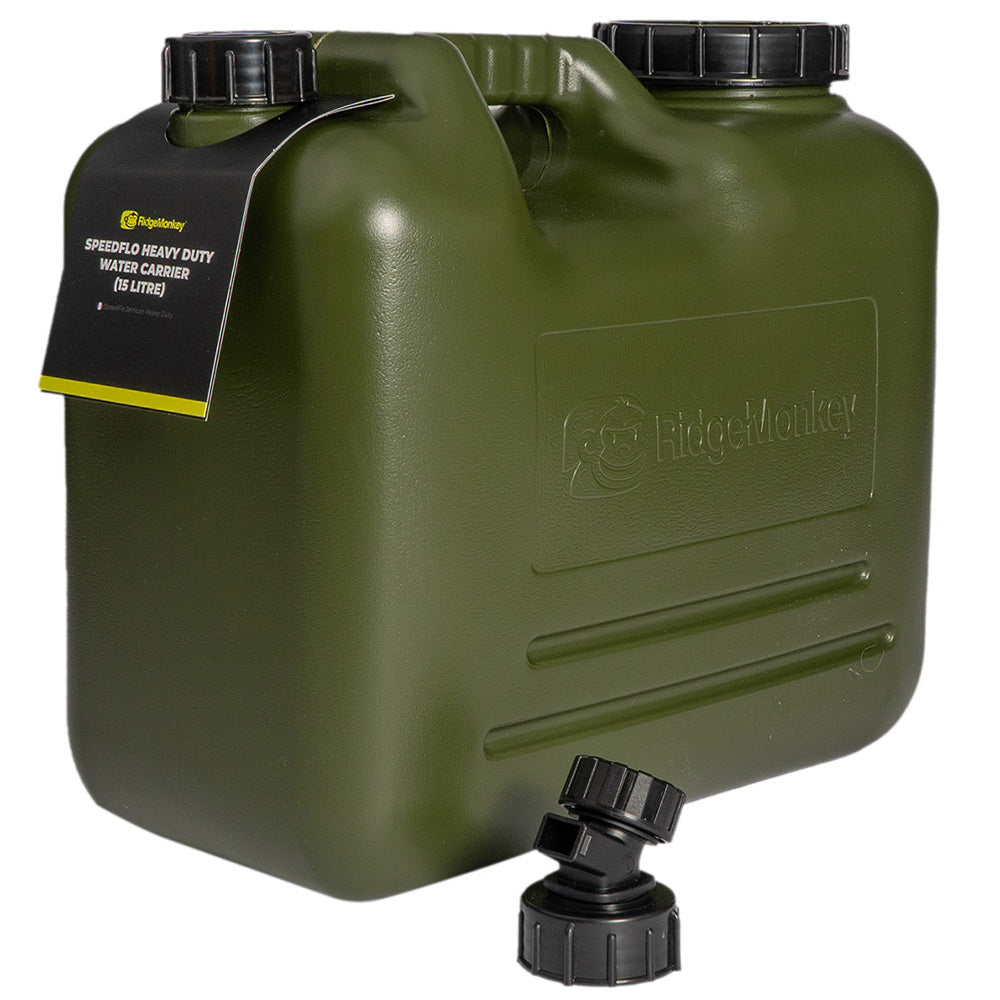 RIDGEMONKEY RIDGEMONKEY SpeedFlo Heavy Duty Water Carrier 15 Litre - Parkfield Angling Centre
