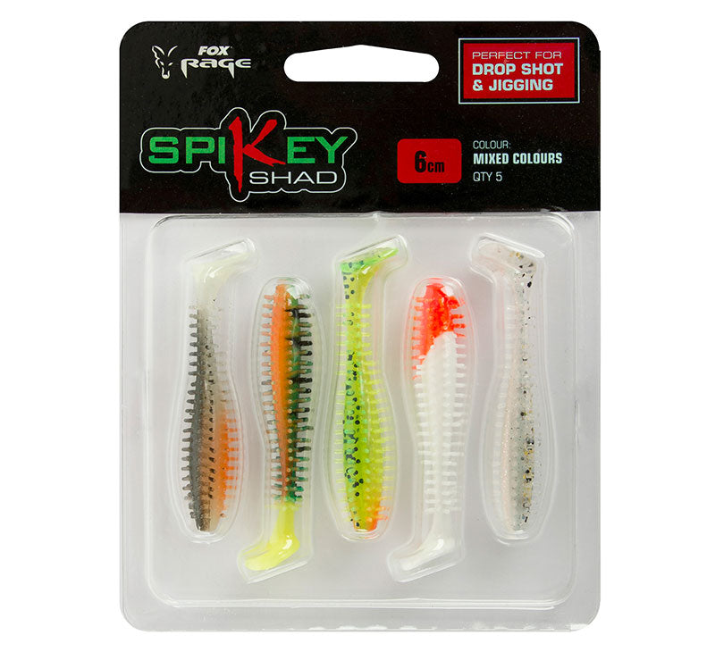 FOX FOX Rage Spikey Shad x 35pcs  - Parkfield Angling Centre