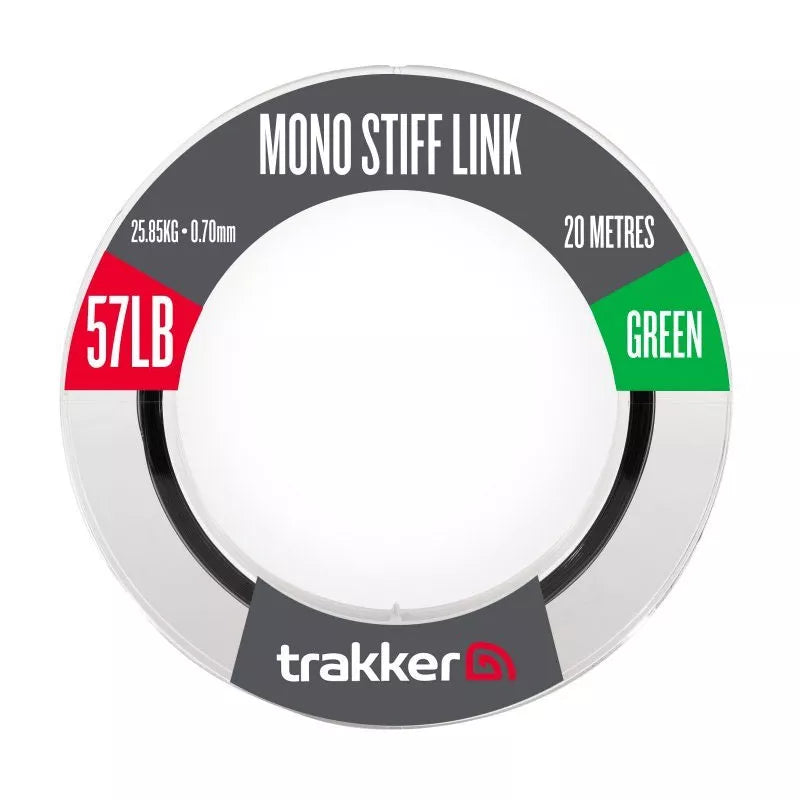 TRAKKER TRAKKER Mono Stiff Link (20m)(Green) TRAKKER Mono Stiff Link (57lb)(25.85kg)(0.7mm)(20m)(Green) - Parkfield Angling Centre