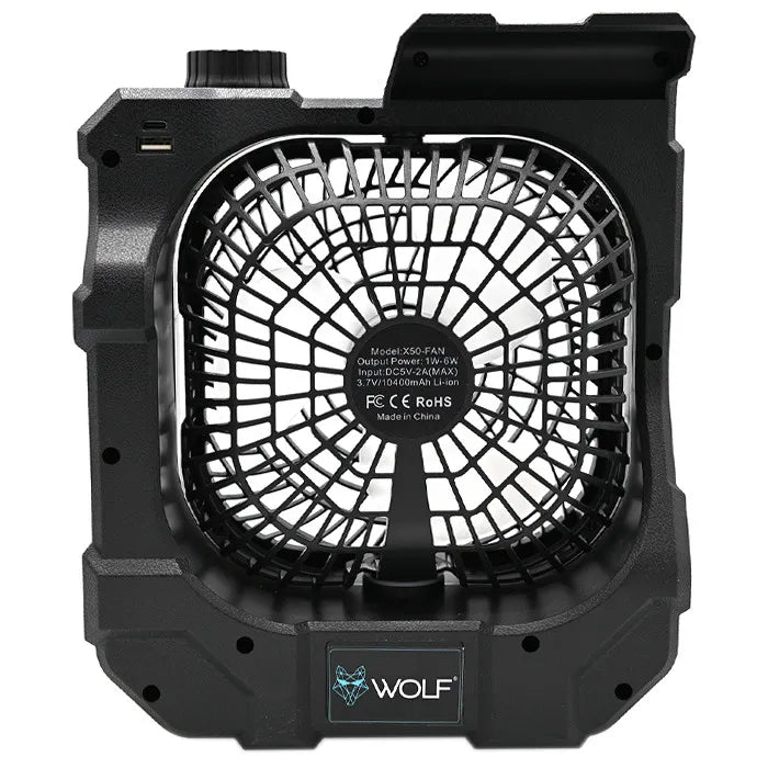 WOLF WOLF VOLTAIR Portable Fan & Powerbank  - Parkfield Angling Centre