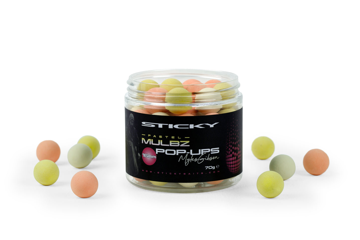 STICKY BAITS STICKY BAITS Mulbz Pop-Ups Pastel 70g Pot  - Parkfield Angling Centre