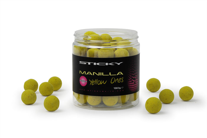 STICKY BAITS Manilla Yellow Ones Wafters 16mm 130g Pot