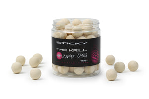STICKY BAITS STICKY BAITS The Krill White Ones Wafters 16mm 130g Pot  - Parkfield Angling Centre