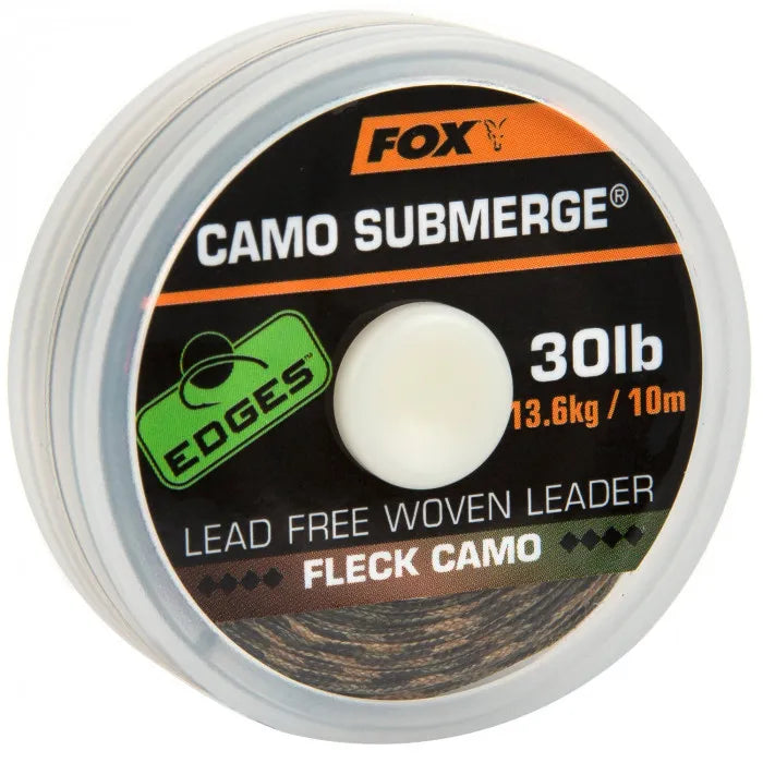FOX FOX Submerge Camo Leader Spools - 10m FOX Submerge Camo 30lb - 10m - Parkfield Angling Centre