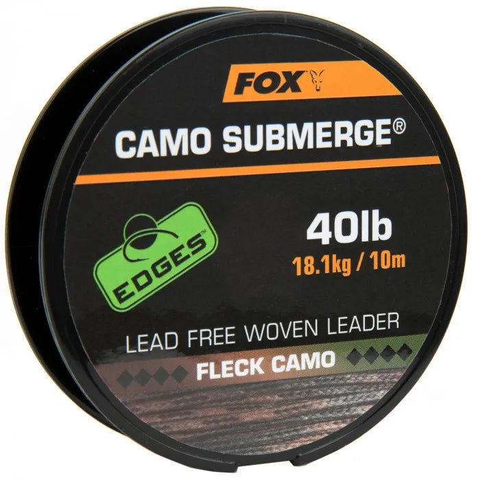 FOX FOX Submerge Camo Leader Spools - 10m FOX Submerge Camo 40lb - 10m - Parkfield Angling Centre