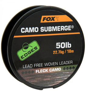 FOX FOX Submerge Camo Leader Spools - 10m FOX Submerge Camo 50lb - 10m - Parkfield Angling Centre