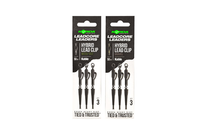 KORDA Leadcore Leader Hybrid Lead Clip 50cm