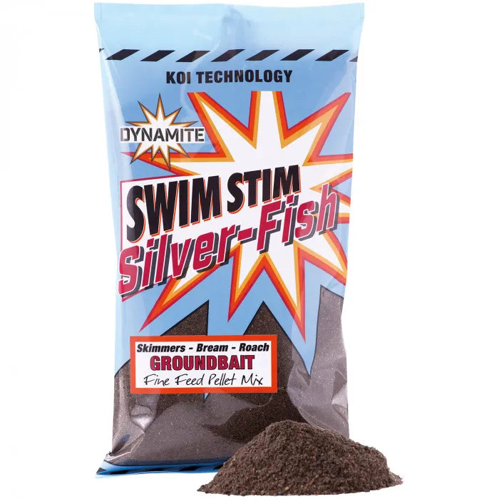 DYNAMITE DYNAMITE Swim Stim Commercial - Silver Fish Groundbait - Dark  - Parkfield Angling Centre