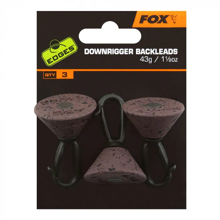 FOX FOX Edges Downrigger Back Leads FOX Edges Downrigger Back Weights 21g (3/4oz) x 3 - Parkfield Angling Centre