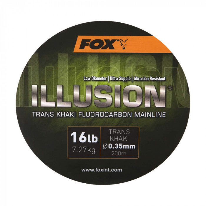 FOX FOX EDGES Illusion Soft Mainline 200m Trans Khaki  - Parkfield Angling Centre