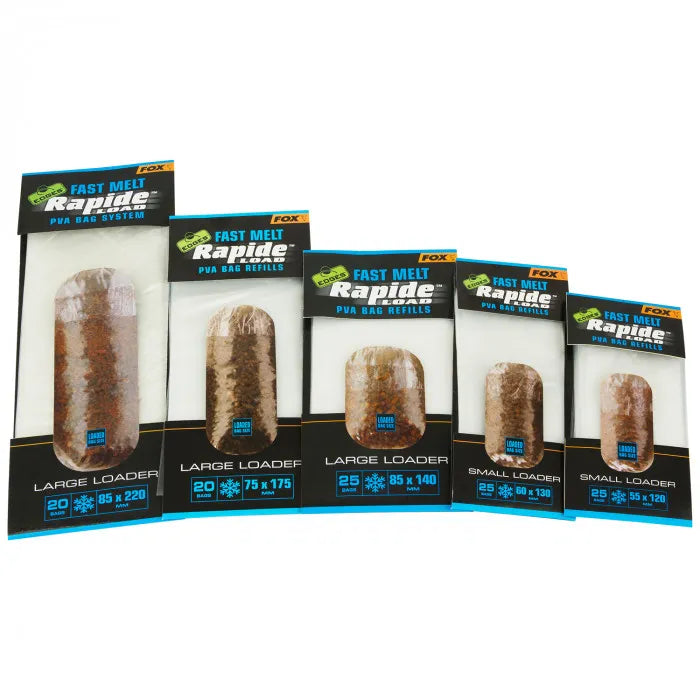 FOX FOX Edges Rapide PVA Bag Refills FOX Edges Rapide Refills Slow Melt 55mmx120mm x 25 bags - Parkfield Angling Centre