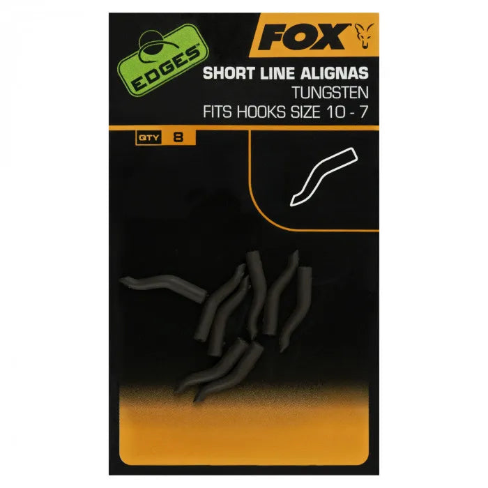 FOX FOX Edges Line Aligna All Types FOX Edges Tungsten Line Aligna Short sizes 10-7 x 8pcs - Parkfield Angling Centre
