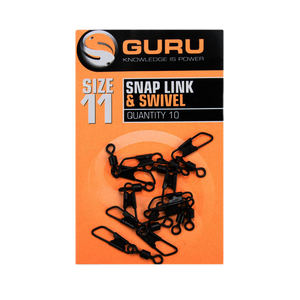 GURU GURU Size 11 Snap Link + Swivel  - Parkfield Angling Centre