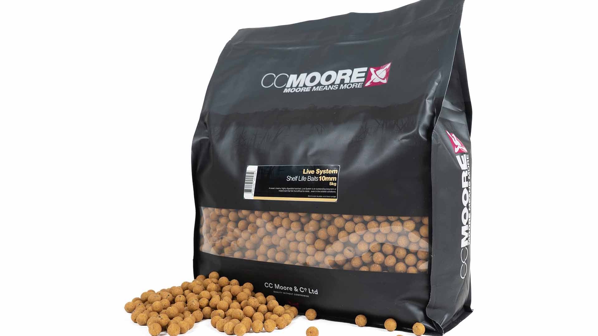 CC Moore Live System Shelf Life Boilies - 1kg in Cream CC Moore Live System Shelf Life Boilies - 1kg in Cream