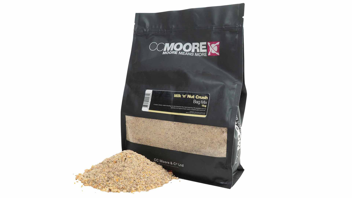 CC MOORE CC MOORE Milk 'n' Nut Crush PVA Bag Mix 1kg  - Parkfield Angling Centre