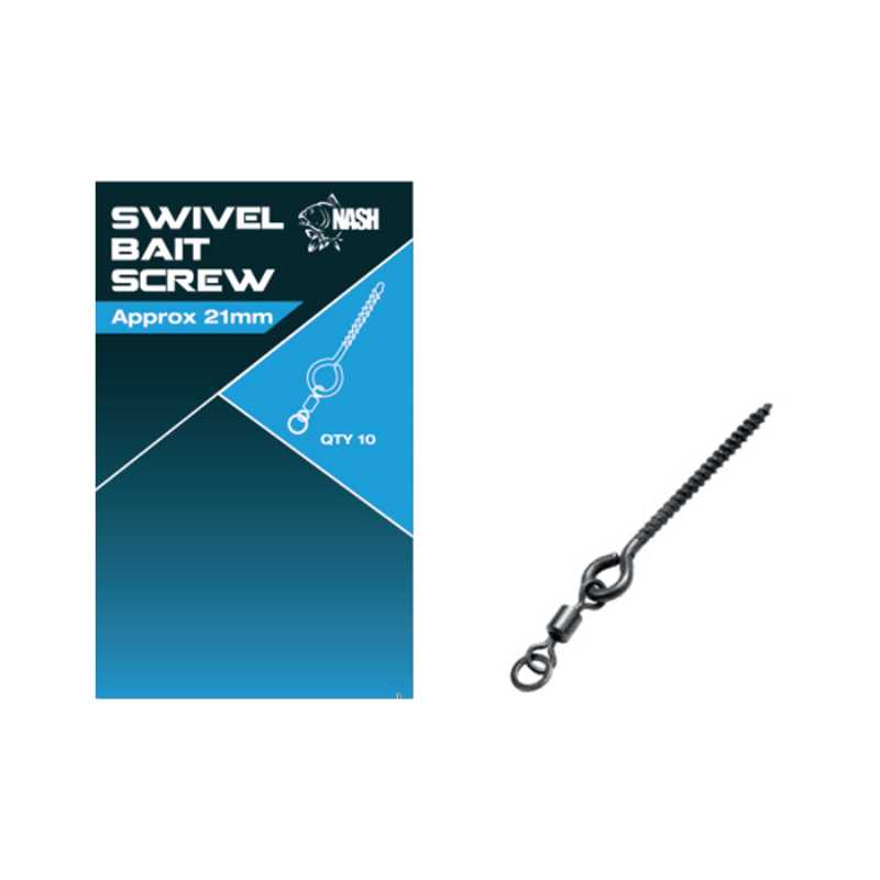 NASH NASH Swivel Bait Screw 21mm  - Parkfield Angling Centre