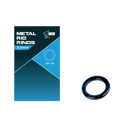 NASH NASH Metal Rig Ring 2.5mm  - Parkfield Angling Centre