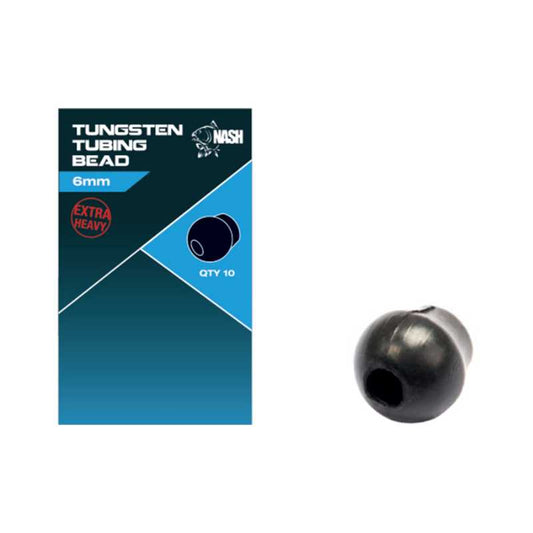 NASH NASH Cling On Tungsten Tubing Bead 6mm  - Parkfield Angling Centre