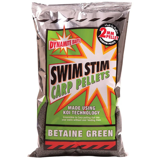 DYNAMITE DYNAMITE Swimstim - Betaine Green Pellets DYNAMITE Swim Stim - Betaine Green 2mm - Parkfield Angling Centre