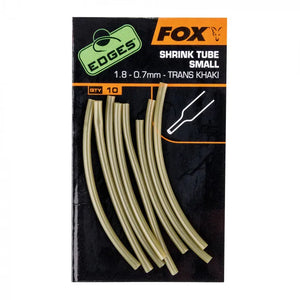 FOX FOX Edges Shrink Tube (ALL SIZES) FOX Edges Shrink tube Smalll 1.8 - 0.7mm trans khaki - Parkfield Angling Centre