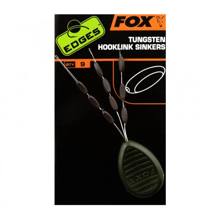 FOX FOX Edges Tungsten Hooklink Sinkers x 9  - Parkfield Angling Centre