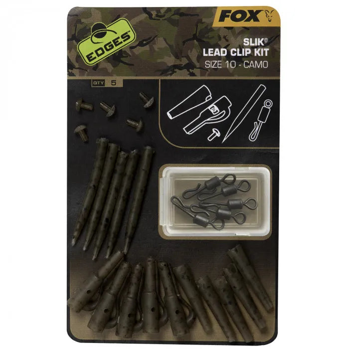 FOX Edges Camo Slik Lead Clip Kit Size 10 x 5