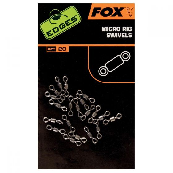 FOX FOX Edges Micro Rig Swivels x 20  - Parkfield Angling Centre