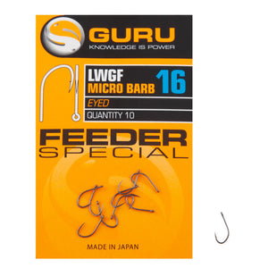 GURU GURU LWG Feeder Special Eyed and Spade Hooks  - Parkfield Angling Centre