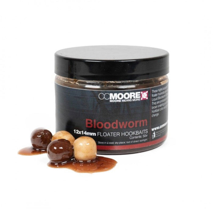 CC MOORE Bloodworm Floater Hookbaits 12x14mm  1 pot