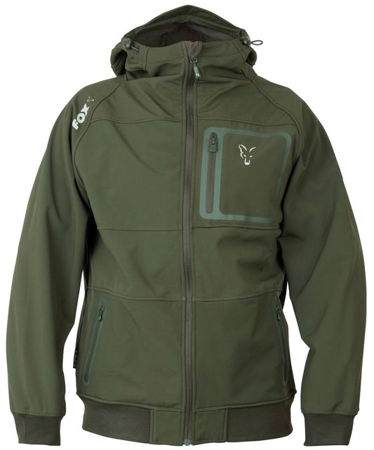 FOX FOX collection Green / Silver Shell hoodie  - Parkfield Angling Centre