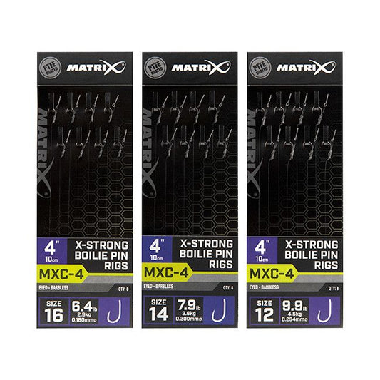 MATRIX MATRIX MXC-4 X-Strong Boilie Pin Rigs  - Parkfield Angling Centre