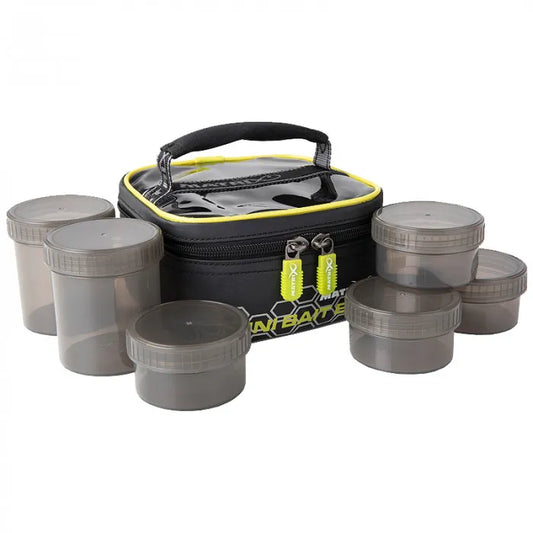 MATRIX MATRIX Mini Bait Bag (inc 2x Large Pots / 4x Small Pots)  - Parkfield Angling Centre